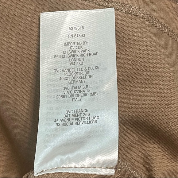 Isaac Mizrahi dress 1X sleeveless lined lace dress in mocha side zip eyelash hem - Picture 14 of 16